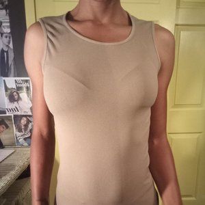 MERONA sleeveless camel brown tank top.